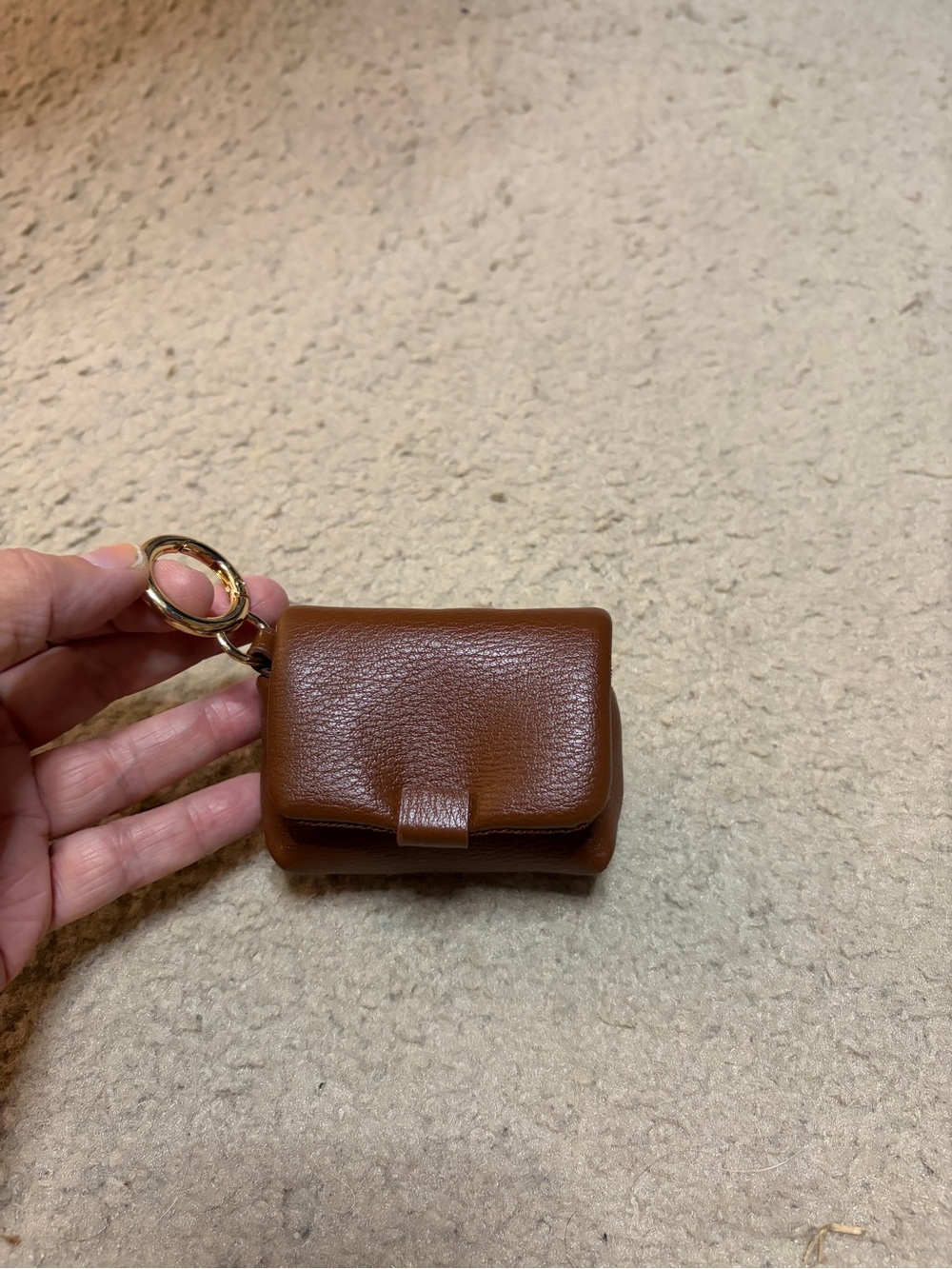 TARGET A NEW DAY Brown Leather LIKE Keychain / Bag charm